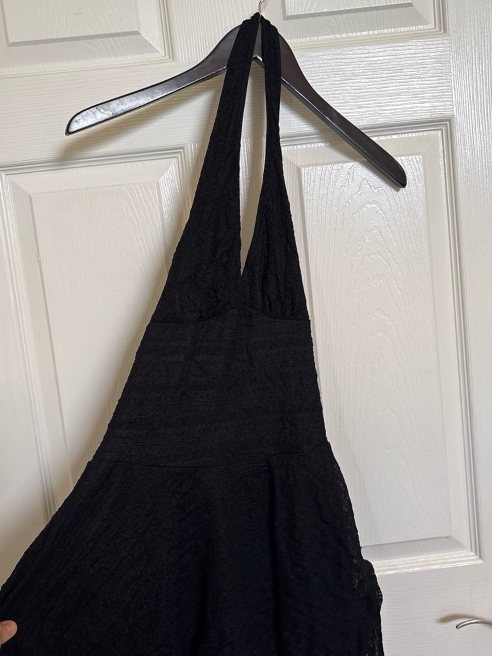 Elegant Black Backless Halter Dress